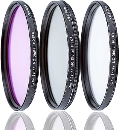 3-Piece Camera Filter Kit for DSLR/SLR (62mm)