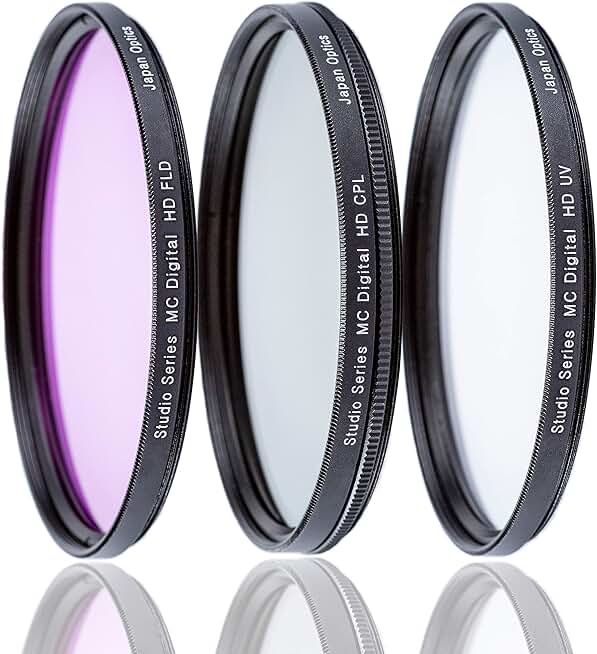 3-Piece Camera Filter Kit for DSLR/SLR (62mm)