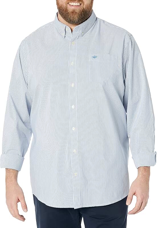 Men's Classic Fit Long Sleeve Comfort Flex Shirt