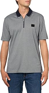 Men's Textured 1/4 Zip Polo