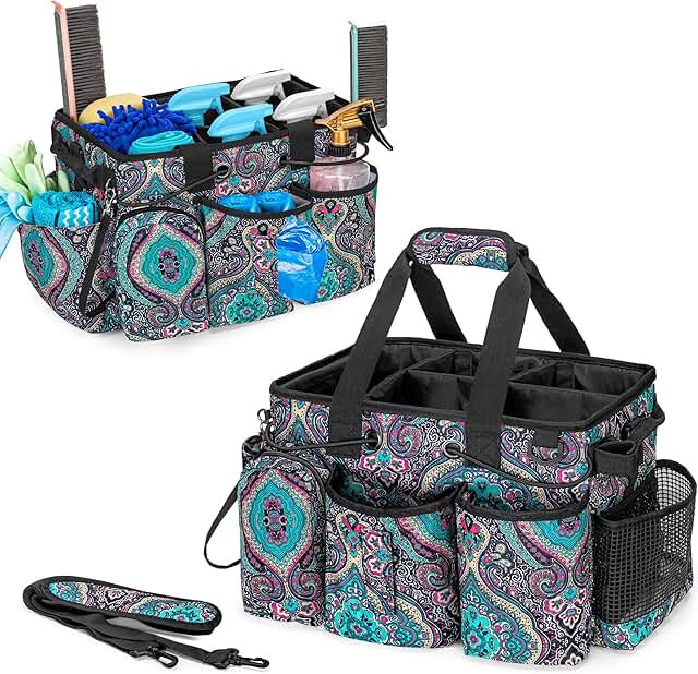 Large Professional Cleaning Caddy with Detachable Divider