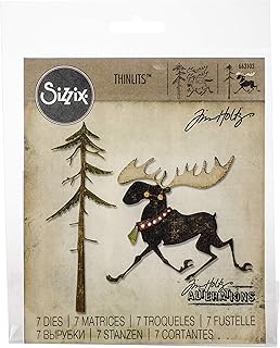 7-Pack Multicolor Moose Thinlits Dies