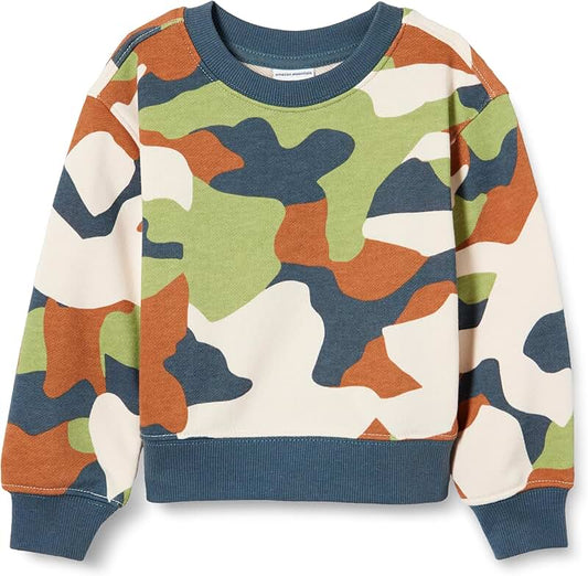 Boys' Regular Fit Crew Neck Sweatshirt