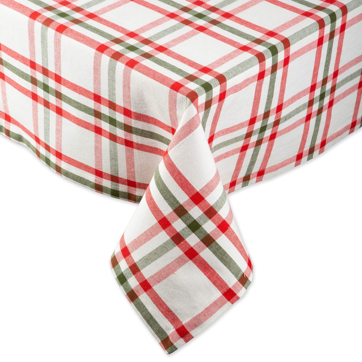 Jolly Tree Holiday Table  Kitchen Dcor, Tablecloth, 52x52, Plaid