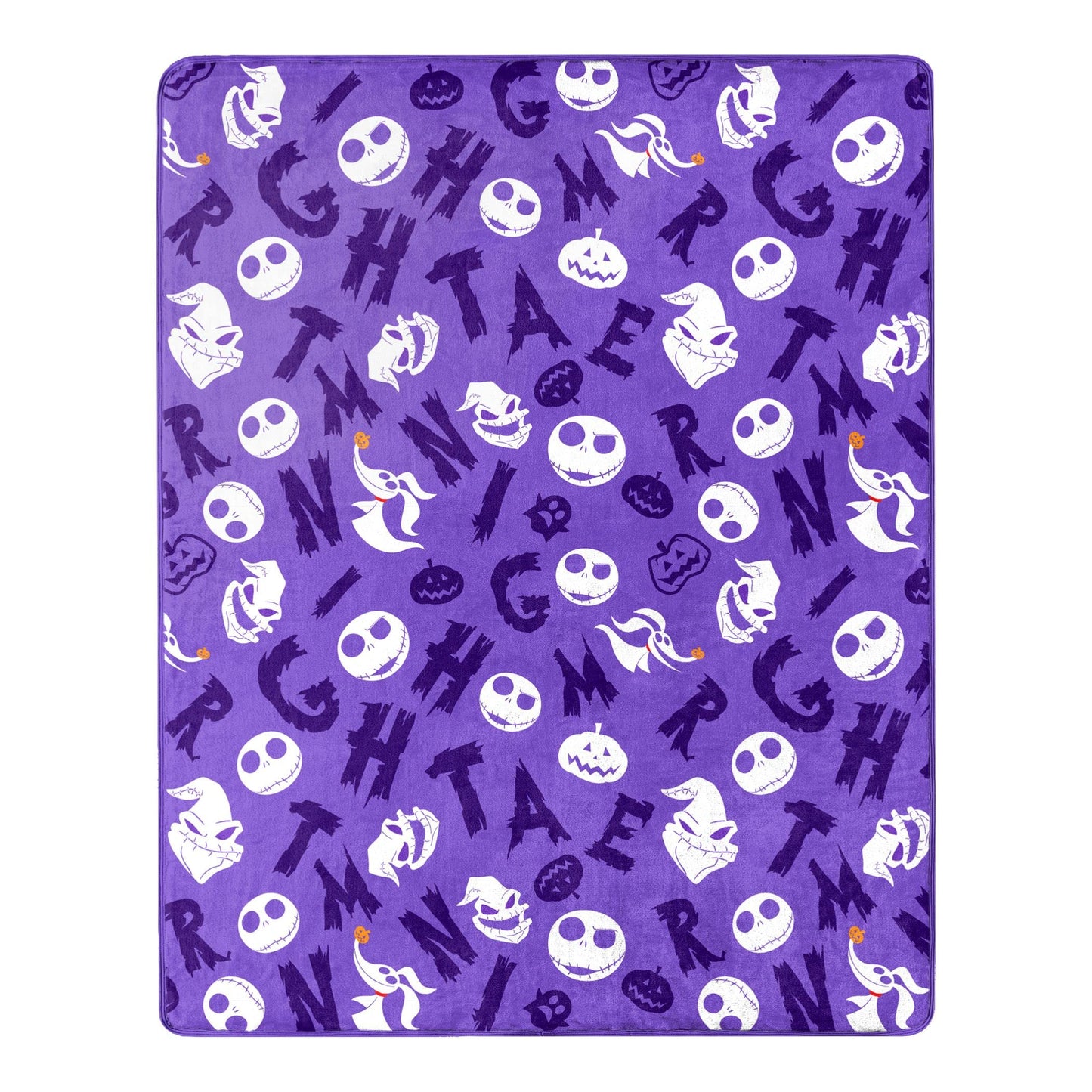 Character Hugger Pillow  Silk Touch Throw Blanket Set, 40" x 50", Nightmare Before  Nightmare Friends