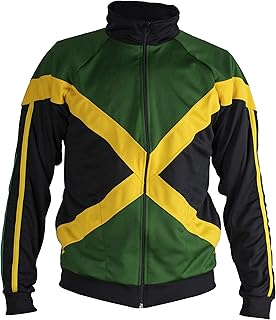 Authentic Jamaican Long Sleeve Reggae Zip-Up Jacket