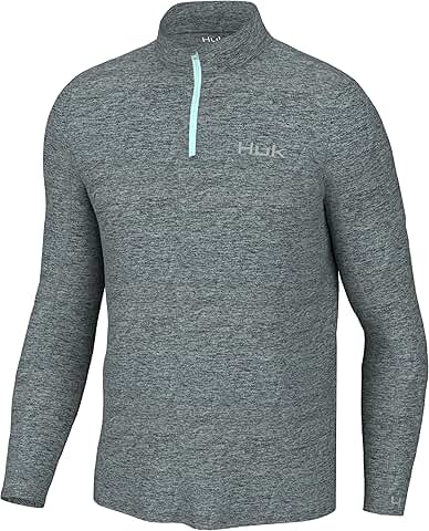 Men's Heather Pullover with 1/4 Zip for Fishing