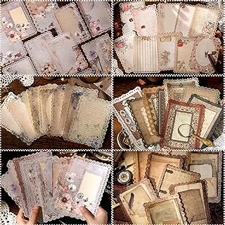 60 Sheets of Vintage Lace Trim Scrapbook Paper