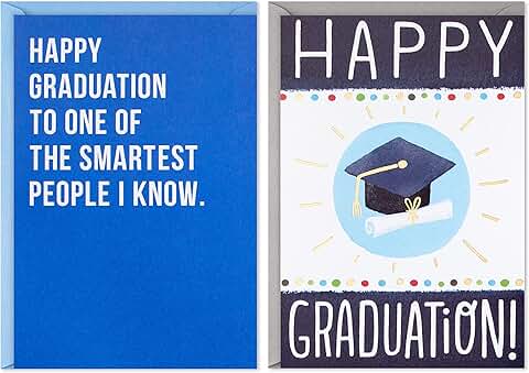 Funny Graduation Cards Set with Envelopes