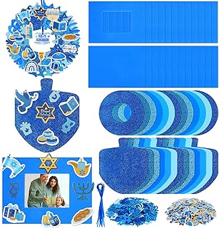 448-Piece Hanukkah Foam Sticker Set for Crafts and Decorations