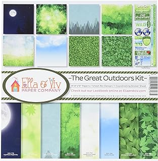 The Great Outdoors Scrapbook Collection Kit, 12x12 inches