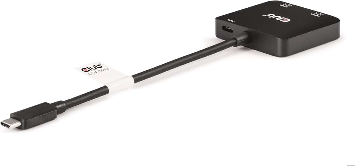 USB-C to Dual HDMI 4K60Hz Adapter with 100W Power