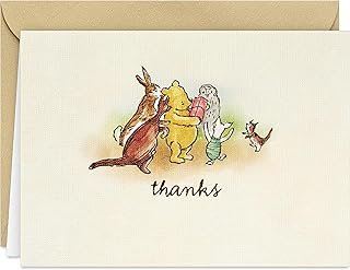 20 Winnie the Pooh thank you notes with envelopes