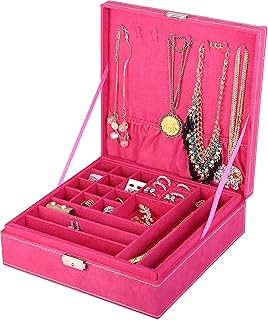 Two-Layer Jewelry Organizer with Lock