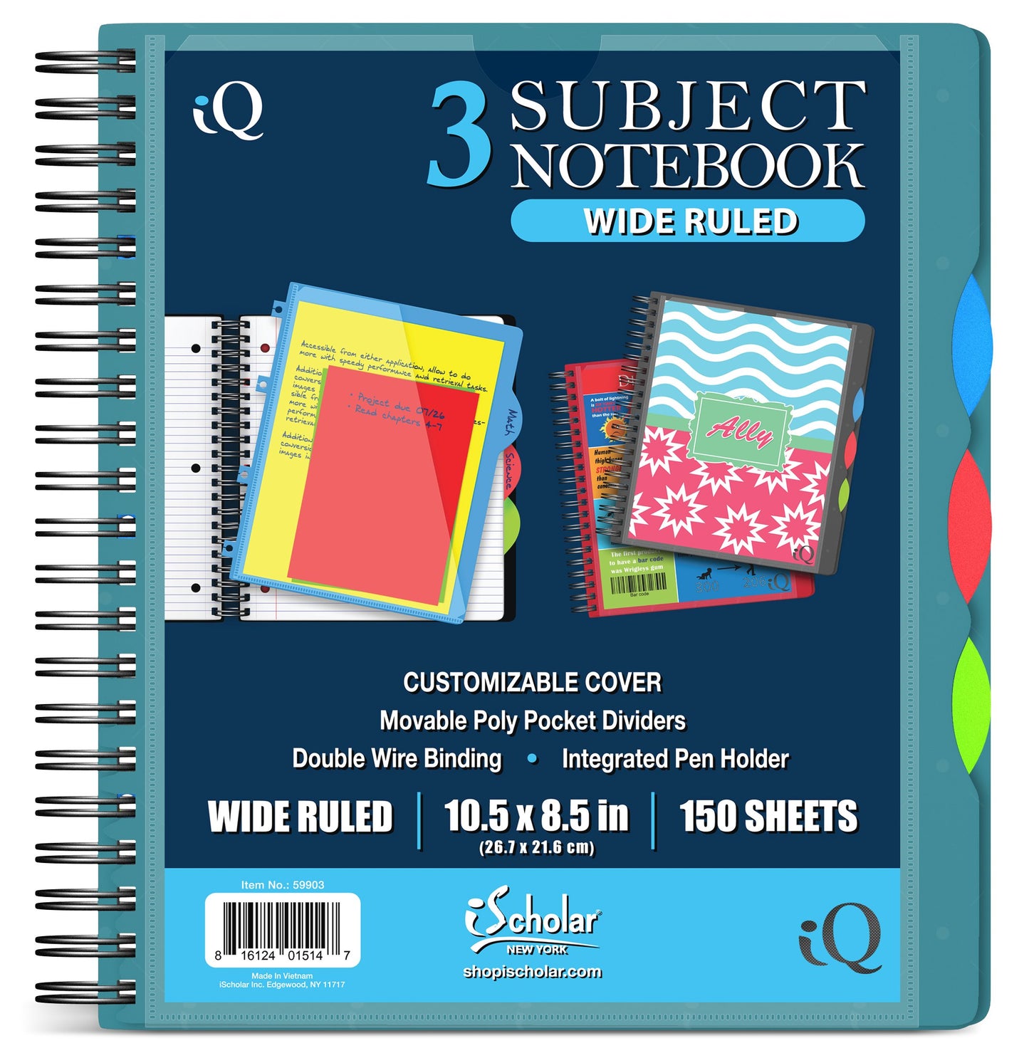 Wirebound Subject Notebook
