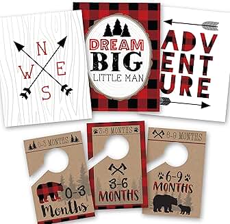 Reversible Lumberjack Wall Decor and Nursery Organizer