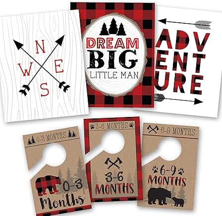 Reversible Lumberjack Wall Decor and Nursery Organizer