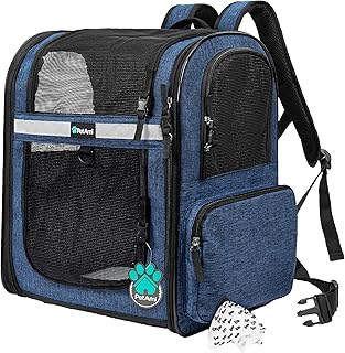 Pet Dog and Cat Backpack Carrier for Travel and Hiking