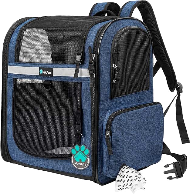 Pet Dog and Cat Backpack Carrier for Travel and Hiking