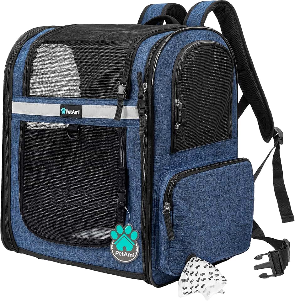 Pet Dog and Cat Backpack Carrier for Travel and Hiking