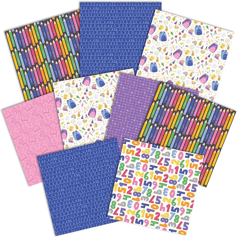 12x12 Inch Double-Sided Decorative Paper Pack for Crafts