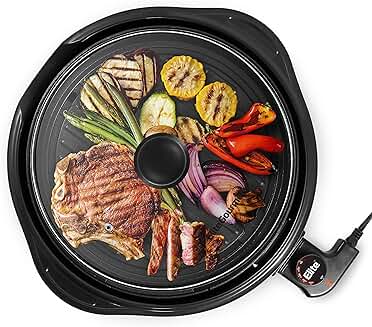 11-inch electric indoor nonstick grill with lid