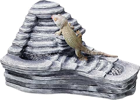 Large reptile terrarium waterfall decor