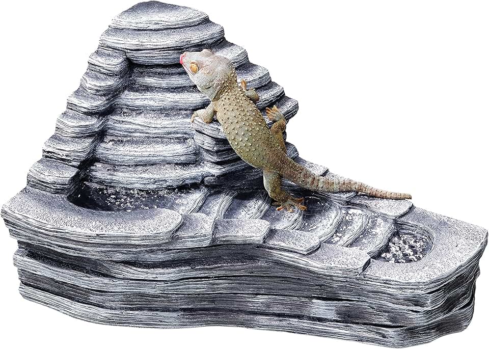Large reptile terrarium waterfall decor