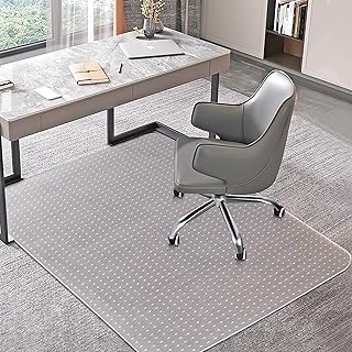 Clear office chair mat for low carpets, 30x48 inches