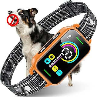 Dog Bark Collar for All Sizes with Adjustable Sensitivity