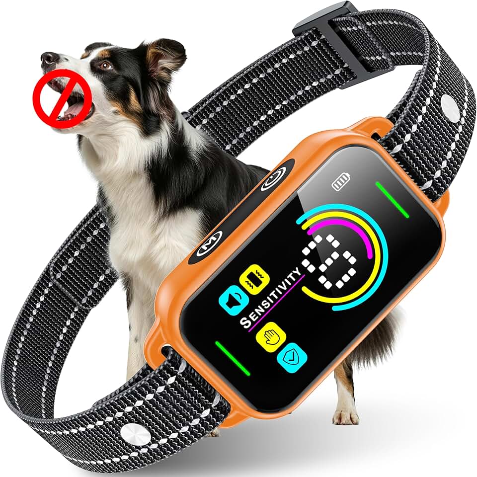 Dog Bark Collar for All Sizes with Adjustable Sensitivity