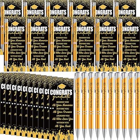 24 Graduation Pen Sets with Greeting Cards