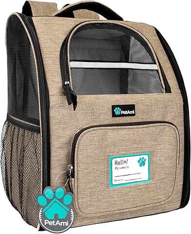 Ventilated Dog and Cat Backpack for Travel and Hiking