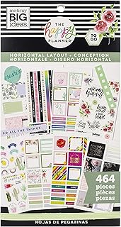 Happy Planner Stickers, Horizontal, 464 Pack
