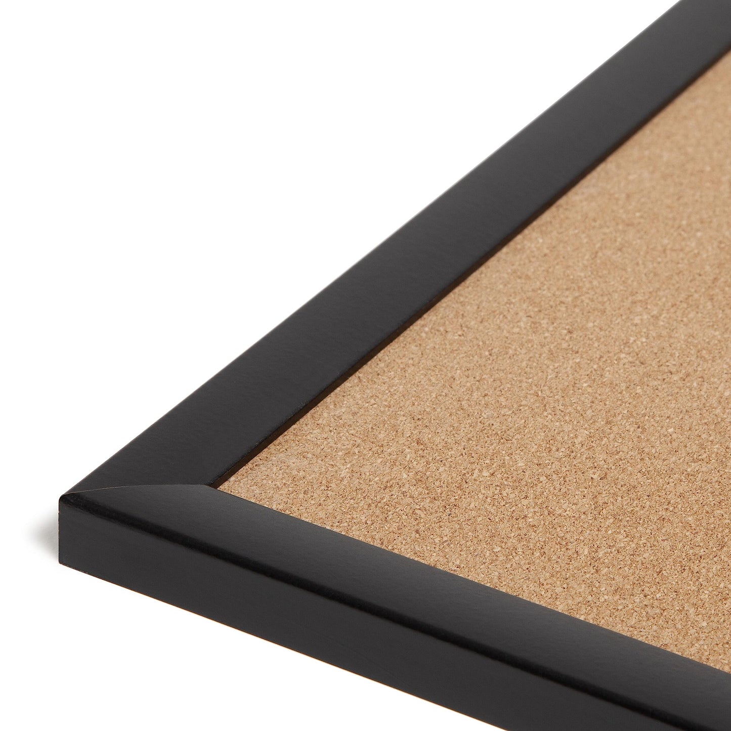 Black Wood Frame Cork Bulletin Board 17x23