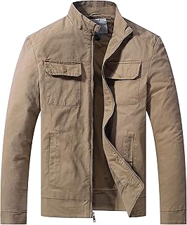 Men's Lightweight Cotton Military Style Spring Jacket