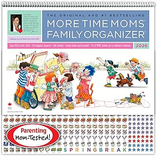 Family Organizer and Calendar 2026 with Stickers