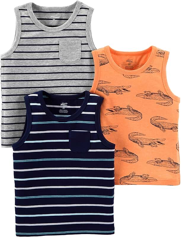 Baby Boys' 3-Pack Muscle Tank Tops
