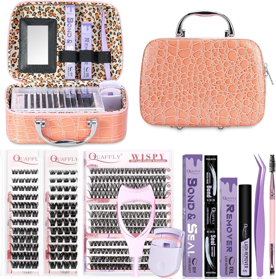 516-Piece Lash Extension Kit with Tools and Bag