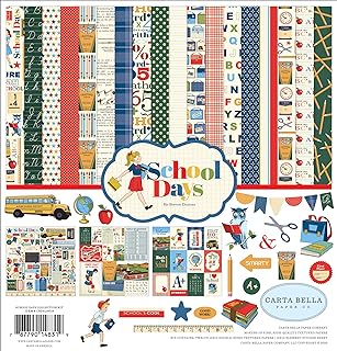 School Days Collection Kit in Navy, Red, Yellow, Green