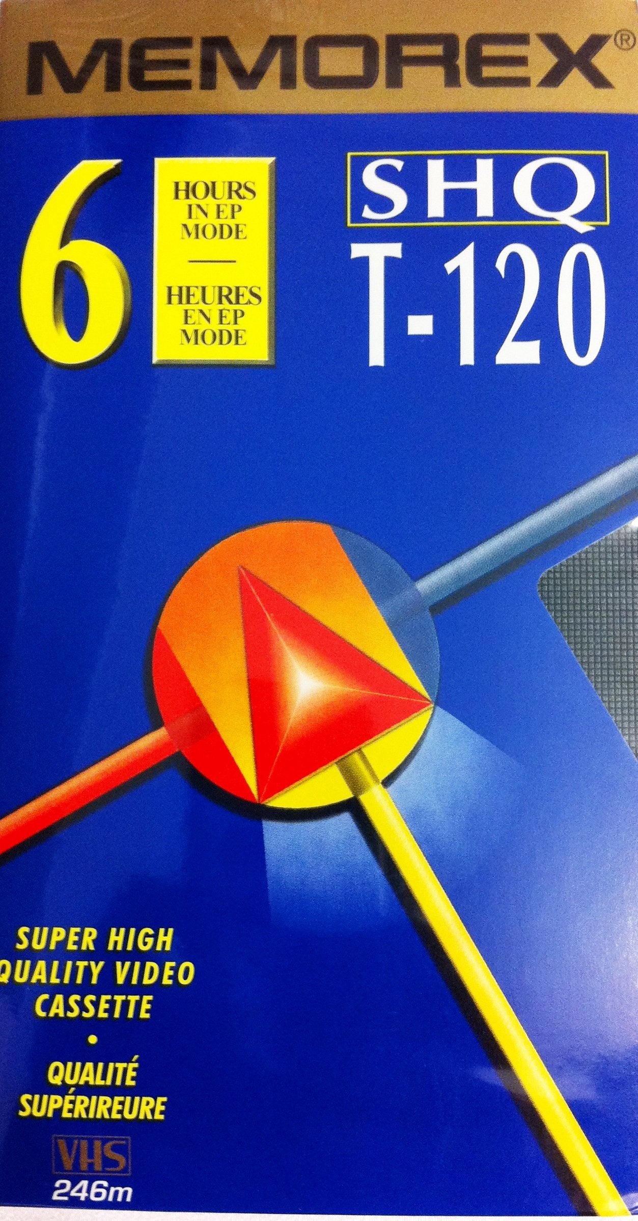 Memorex SHQ T-120 6 Hour Blank VHS Tape Super