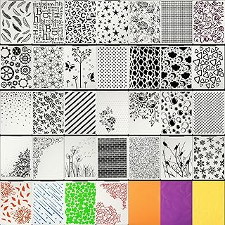 32 Embossing Folders for Card Making and Crafting