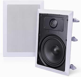Pair of 150W 5.25-inch in-wall stereo speakers