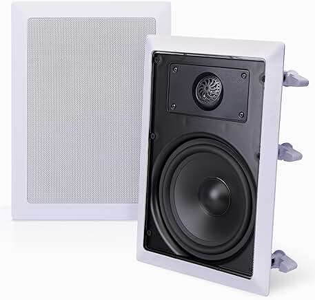Pair of 150W 5.25-inch in-wall stereo speakers