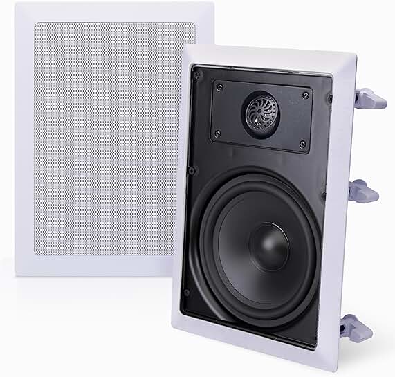 Pair of 150W 5.25-inch in-wall stereo speakers