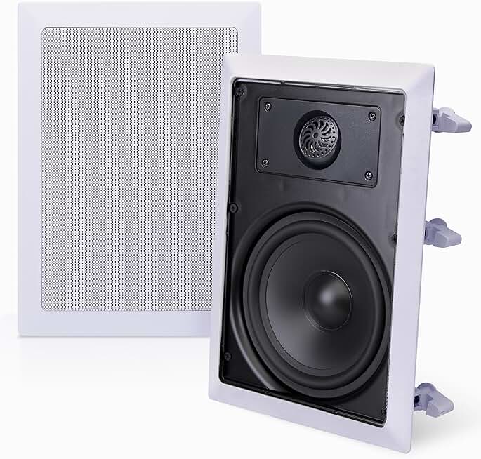 Pair of 150W 5.25-inch in-wall stereo speakers