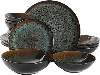 Kyoto Double Bowl Dinnerware Set for Four