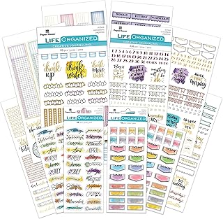 Planner Sticker Day Tracker Set of 4 Sheets