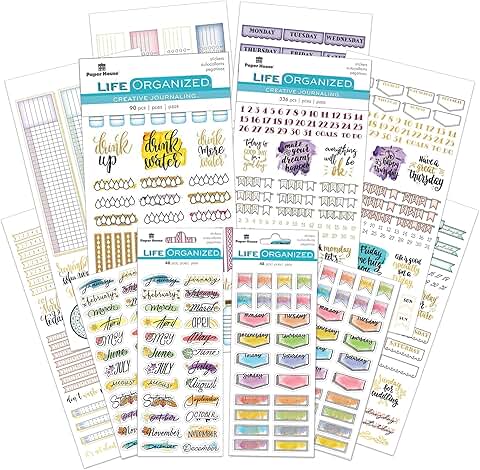 Planner Sticker Day Tracker Set of 4 Sheets