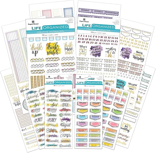 Planner Sticker Day Tracker Set of 4 Sheets